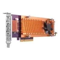 Bilde av QNAP QM2-4P-384 - Lagringskontroller - PCIe 3.0 lavprofil - PCIe 3.0 x8 - for QNAP TS-1273, 1277, 473, 677, 873, 877, 977, EC1280, TVS-27372, 8, 744, 8, 7, 8 , 882 PC tilbehør - Kontrollere - IO-kort