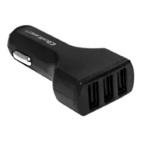 Bilde av Qoltec - Bilstrømadapter - 24 watt - 4.8 A - 3 utgangskontakter (3 x USB-type A) - svart Tele & GPS - Batteri & Ladere - Billader