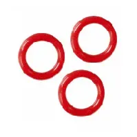 Bilde av Røde ringer 24 stk Strikking, pynt, garn og strikkeoppskrifter