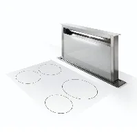 Bilde av Røroshetta Fabula Benkeventilator 90cm Hvit Glass Kjøkkenvifte