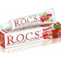 Bilde av R.O.C.S. Pasta dla dzieci (8-18 lat) eller smaku poziomki Rocs Teens Wild Strawberry 60ml Helse - Tannhelse