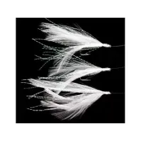 Bilde av R.T. Rig4 Mackerel Feathers White/Flashabou 3 #2 Silver Hook Utendørs - Fiskeutstyr - Sluttelement