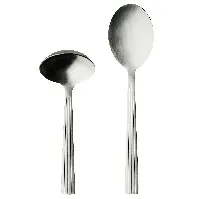 Bilde av RAW - 2 pcs - Cutlery set gravy/potato spoon giftbox - Matte steel (14639) - Hjemme og kjøkken