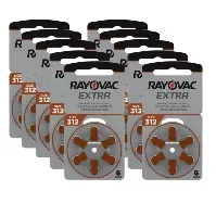 Bilde av RAYOVAC Rayovac Extra Advanced ACT 312 brun 10-pakk Batterier og ladere,Batterier til høreapparat