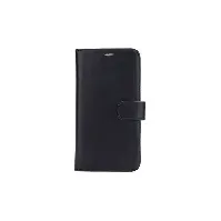 Bilde av RadiCover - Radiationprotected Mobilewallet Leather iPhone 12/12 PRO Exclusive 2in1 Magnetcover - Black - Elektronikk
