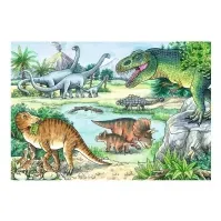 Bilde av Ravensburger How so? For what reason? Why? - Dinosaurs and Their Habitats - puslespill - 24 deler Leker - Spill - Gåter
