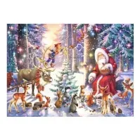 Bilde av Ravensburger XXL - Forest Christmas - puslespill - 100 brikker Leker - Spill - Gåter