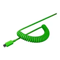 Bilde av Razer - Tastehettesett - barberbladgrønn - med matching coiled cable PC tilbehør - Mus og tastatur - Reservedeler