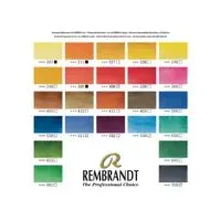 Bilde av Rembrandt Watercolour metal tin set | 24 pans + brush Hobby - Kunstartikler - Pastellfarger