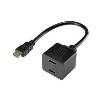 Bilde av Renkforce RF-4212177, 0,2 m, HDMI Type A (Standard), 2 x HDMI Type A (Standard), 1920 x 1080 piksler, Svart PC-Komponenter - Skjermkort & Tilbehør - USB skjermkort