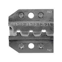 Bilde av Rennsteig Werkzeuge 624 742 3 0 Krympeindsats Uisolerede fladstikforbindelser 0.5 til 2.5 mm² Passer til mærke Rennsteig Werkzeuge PEW 12 Verktøy & Verksted - Tanger - Alle tanger