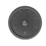 Bilde av Rento badstuetermometer, aluminium, sort, rundt Huset - Badstuen - Badstue tilbehør