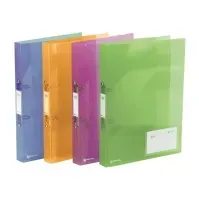 Bilde av Rexel ICE - Ringperm - for A4 - kapasitet: 200 ark - blå, oransje, rosa, limegrønn (en pakke 10) Arkivering - Ringpermer - PP/Kartong Ringpermer A4