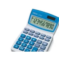 Bilde av Rexel Ibico 210X - Skrivebordskalkulator - 10 sifre - solpanel, batteri - hvit, blå Kontormaskiner - Kalkulatorer - Tabellkalkulatorer