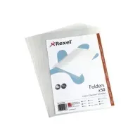 Bilde av Rexel Premium - L-formet mappe - for A4 - klar (pakke med 50) Arkivering - Elastikmapper & Chartekker - Charters