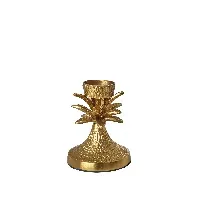 Bilde av Rice - Golden Palm Tree Shaped Metal Candle Holder Small - Hjemme og kjøkken