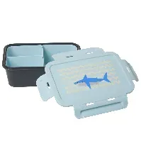 Bilde av Rice - Lunchbox w. 3 Inserts - Shark Print - Hjemme og kjøkken