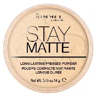 Bilde av Rimmel London Stay Matte Pressed Face Powder #001 Transparent 14g Sminke - Ansikt - Pudder