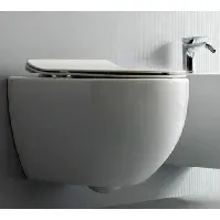 Bilde av Royal Axa No Rim Slim toalettsete m/ soft close, hvit Backuptype - VVS