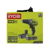 Bilde av Ryobi One+ R18DD3-220S - Drill/driver - trådløs - 2 hastigheter - nøkkelfri borhylse 13 mm - 50 N·m - 2 batterier - 18 V El-verktøy - DIY - Akku verktøy - Driller