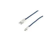 Bilde av S-Conn 14-50018, 0,3 m, USB A, USB C, USB 2.0, 480 Mbit/s, Blå PC tilbehør - Kabler og adaptere - Datakabler