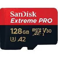 Bilde av SANDISK - MicroSDXC Extreme Pro - 128GB 200MB/s A2 C10 V30 UHS-I - Elektronikk