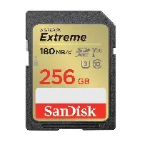 Bilde av SANDISK - SDXC Extreme 256GB 180MB/s UHS-I C10 V30 U3 - Elektronikk