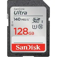 Bilde av SANDISK - SDXC Ultra 128GB 140MB/s - Elektronikk