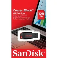 Bilde av SANDISK SanDisk USB-minne 2.0 Blade 128 GB USB-minne,Tilbehør til datamaskiner