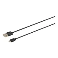 Bilde av SAVIO CL-129 - USB-kabel - 24 pin USB-C (hann) til USB (hann) - USB 2.0 - 2.1 A - 2 m - svart PC tilbehør - Kabler og adaptere - Datakabler