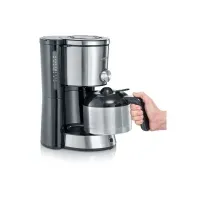 Bilde av SEVERIN KA 4845 TypeSwitch - Kaffemaskin - 8 kopper - børstet rustfritt stål / svart Kjøkkenapparater - Kaffe - Kaffemaskiner
