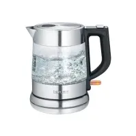 Bilde av SEVERIN WK 3468 - Kjele - 1 liter - 2.2 kW - glass/stainless steel/black Kjøkkenapparater - Juice, is og vann - Vannkoker