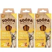 Bilde av SOOPA - Dental Sticks Banana og&Peanut Butter 100g x 3 - Kjæledyr og utstyr