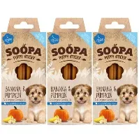 Bilde av SOOPA - Puppy Sticks Banana&Pumpkin 100g x 3 - Kjæledyr og utstyr