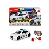 Bilde av SOS Politibil Audi RS3 m/afspærring og tilbehør 1:32 Leker - Biler & kjøretøy - Utrykningskjøretøy