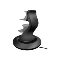 Bilde av SPEEDLINK SL-4511-BK TWINDOCK - Ladestativ + AC-strømadapter - 2 utgangskontakter - svart - for Sony PlayStation 4 Gaming - Spillkonsoll tilbehør - Playstation