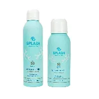 Bilde av SPLASH - Coconut Beach Sunscreen Mist SPF 50+ 200 ml + SPLASH - Coconut Beach Sunscreen Mist SPF 50+ 75 ml - Skjønnhet