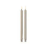 Bilde av STOFF Nagel - LED taper candles by Uyuni,Ø 1,3 cm, 2 pc - Sand - Hjemme og kjøkken