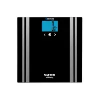 Bilde av Salter SA9159BK3R, Elektronisk personvekt, 200 kg, Sort, kg, firkant, 4 bruker(e) Helse - Personlig pleie - Badevekt