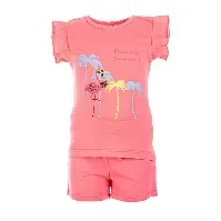 Bilde av Salto Flamingo Shorts Sett Rosa - Babyklær