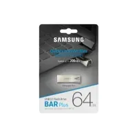 Bilde av Samsung BAR Plus MUF-64BE3 - USB-flashstasjon - 64 GB - USB 3.1 Gen 1 - sjampanjesølv PC-Komponenter - Harddisk og lagring - USB-lagring