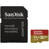 Bilde av SanDisk Extreme, 32 GB, MicroSDHC, Klasse 10, UHS-I, 100 MB/s, 60 MB/s Foto og video - Foto- og videotilbehør - Minnekort