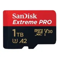 Bilde av SanDisk Extreme Pro - Flashminnekort (microSDXC til SD-adapter inkludert) - 1 TB - A2 / Video Class V30 / UHS-I U3 / Class10 - microSDXC UHS-I Foto og video - Foto- og videotilbehør - Minnekort