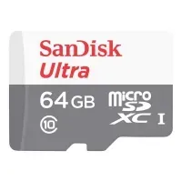 Bilde av SanDisk Ultra - Flashminnekort - 64 GB - UHS-I / Class10 - microSDXC UHS-I Foto og video - Foto- og videotilbehør - Minnekort