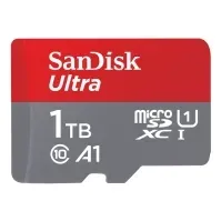 Bilde av SanDisk Ultra - Flashminnekort (microSDXC til SD-adapter inkludert) - 1 TB - A1 / UHS Class 1 / Class10 - microSDXC UHS-I Foto og video - Foto- og videotilbehør - Minnekort