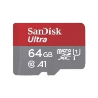Bilde av SanDisk Ultra - Flashminnekort (microSDXC til SD-adapter inkludert) - 64 GB Foto og video - Foto- og videotilbehør - Minnekort