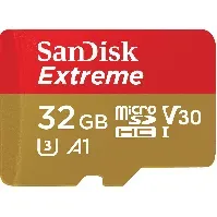 Bilde av Sandisk - MicroSDXC Extreme 32GB 100MB/s A2 C10 V30 UHS-I U3 - Elektronikk