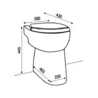 Bilde av Sani Compact toilet SFA C43 Rørlegger artikler - Rør og beslag - Trykkrør og beslag