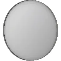 Bilde av Sanibell Ink SP17 speil med lys, dimbar, duggfri, børstet rustfritt stål, Ø60 cm Baderom > Innredningen