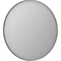 Bilde av Sanibell Ink SP17 speil med lys, dimbar, duggfri, børstet rustfritt stål, Ø80 cm Baderom > Innredningen